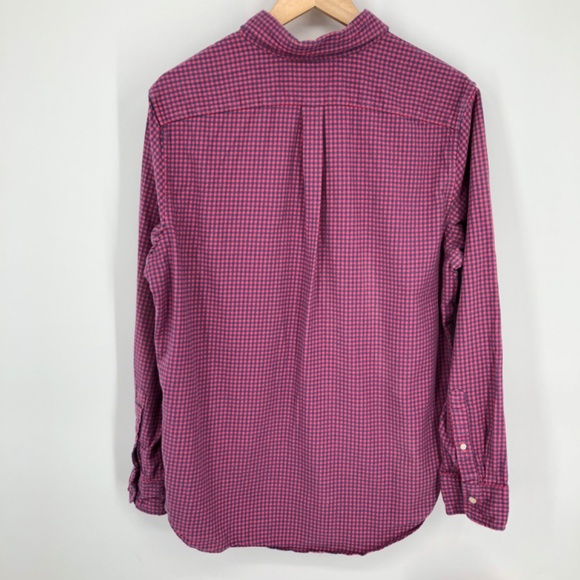 Vineyard Vines Mens Slim Fit Tucker Shirt Size Large Gingham Pink Button Front - Picture 8 of 12